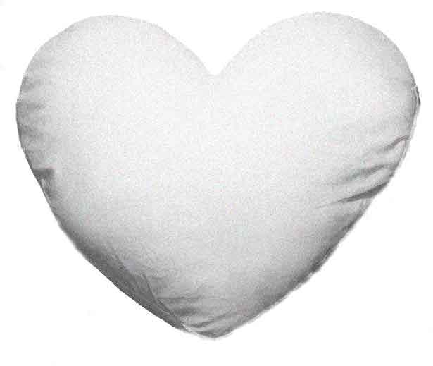 16″ Heart Pillow Form- with PREMIUM polyester filling